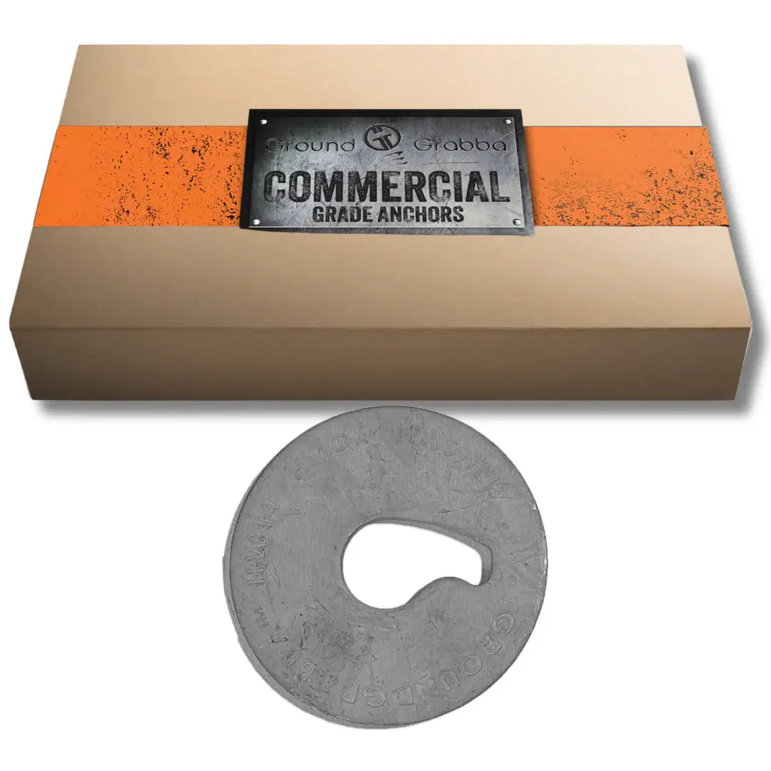 HookWasher Packs | Suits Commercial GR14 | 70mm diameter | 3.5mm Mild Steel | Hot Dip Galvanised