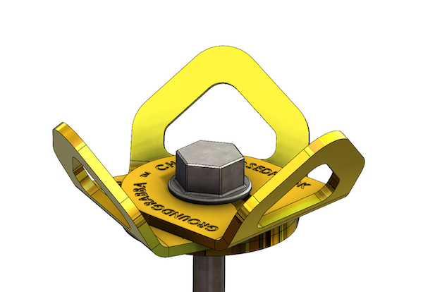 GroundGrabba | ClosedHook CH14 | Heavy Duty Tie Down Points | Hot Dip Galvanised