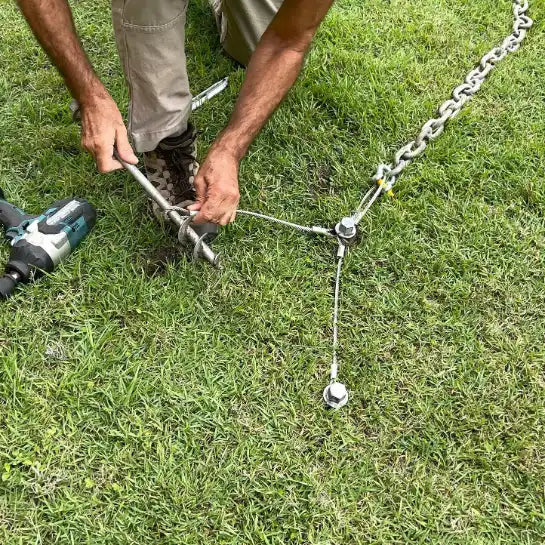 Cable Tie Downs | 400x6mm | Dual End Loops | Trampoline bases | Swing sets | Horse Jumps