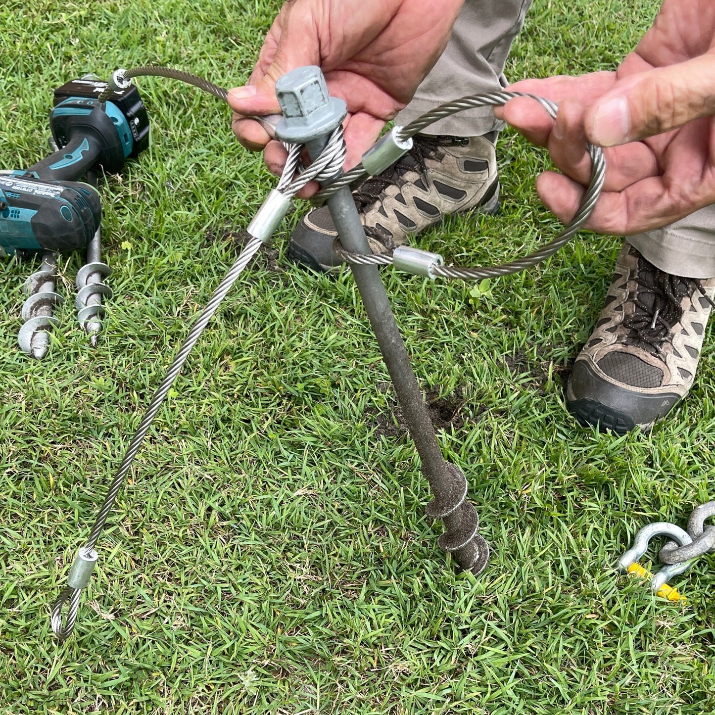 Cable Tie Downs | 400x6mm | Dual End Loops | Trampoline bases | Swing sets | Horse Jumps