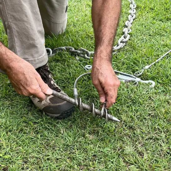 Cable Tie Downs | 400x6mm | Dual End Loops | Trampoline bases | Swing sets | Horse Jumps